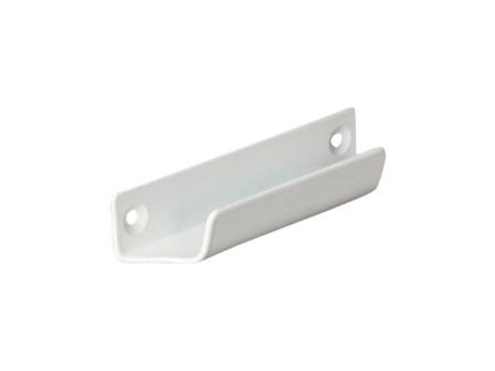 Ручка-ракушка металл. для внеш. закрывания балконной двери RTB 001 (белая) (100) (213106)