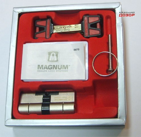Цилиндровый механизм MAGNUM Superior 70 (MA-SED3535EТ-D5-C) титан, ключ-ключ