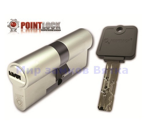 Цилиндровый механизм PointLock -70(35/35), никель, ключ-ключ 14941