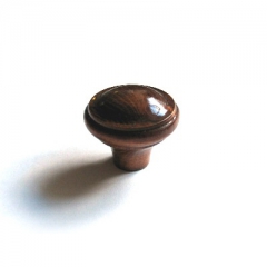 Ручка-кнопка мебельная Ромашка орех Алапаевск  (25!!!) 965