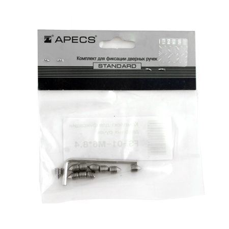 Комплект для фиксации дверных ручек Apecs FS-01-M6*8,4 19608