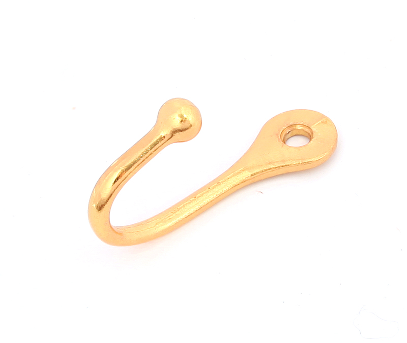 Крючок мебельный KL-75 PB (золото) (Код: 00004865)