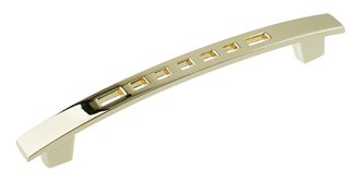 Ручка-скоба мебельная Trodos "ZY-5" 96мм сплав ЦАМ 29гр, золото (303154)